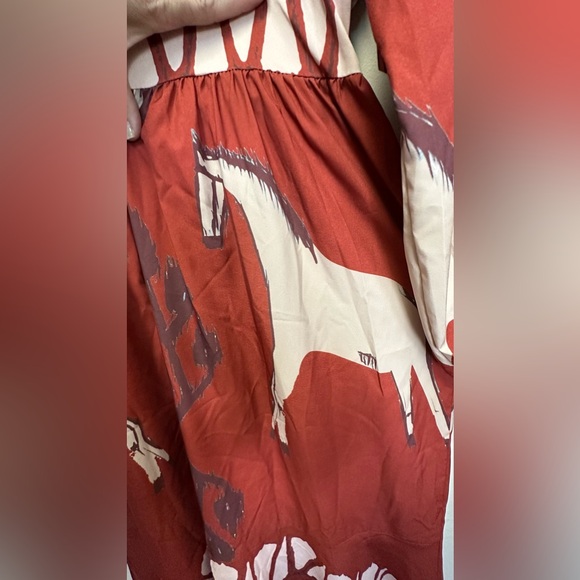 Horse Print Lantern Sleeve NEW - Stunning Fit - Picture 4 of 14